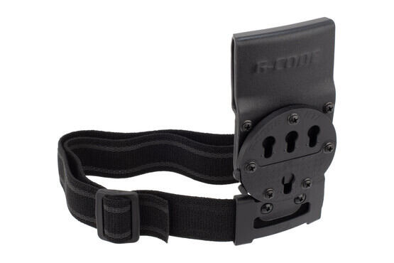 G-Code Rapid Transition Interface Optimal Drop Pistol Platform With RTI Wheel and Leg Strap Adaptor Kit in Black